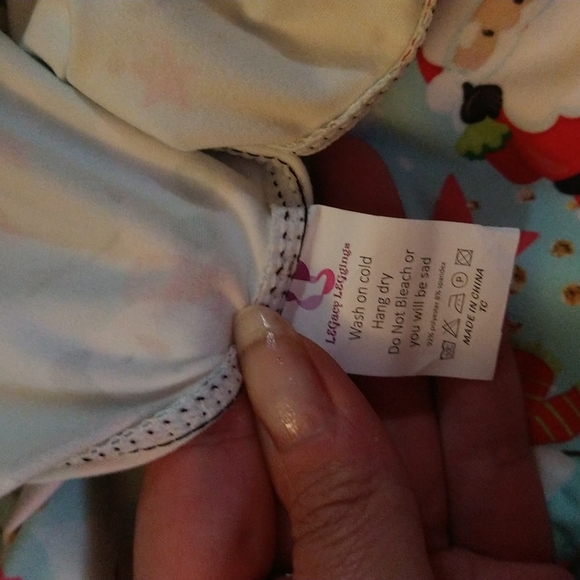 Brand New Women's Christmas Playground Leggings L/XL - Picture 2 of 3